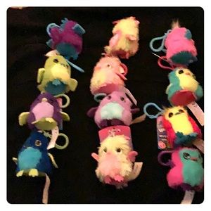 HATCHIMALS BIRD KEYCHAINS TURTLE DINOSAUR N FUZZY